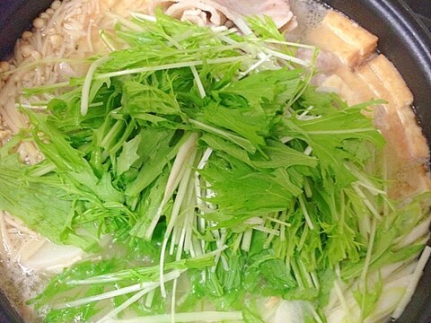 すぐ出来る！簡単お鍋♪厚揚げと大根の美味しい水炊き